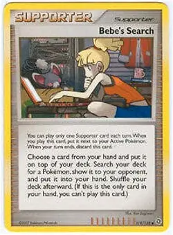 Pokemon Secret Wonders Uncommon Card - Bebe's Search 119/132 - Image 1