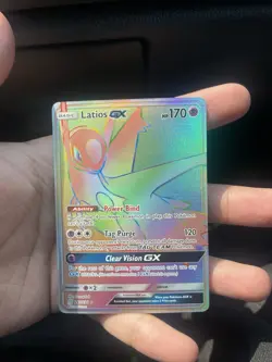 Sm-Unified Minds Latios GX Rainbow Holo Card 243/236 Near Mint Pokemon TCG - Image 1