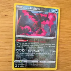 GALARIAN MOLTRES 093/203 POKEMON CARD (EVOLVING SKIES SET) REVERSE HOLO - Image 3