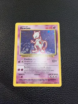 EXC Mewtwo - 10/102 - Pokemon Base Set Unlimited Holo Rare Card WOTC NM ITA GCC - Image 2