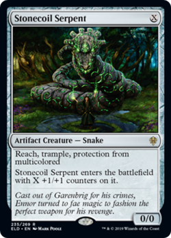 Stonecoil Serpent X (1) Throne of Eldraine Excellent/Near Mint (RG) 4RCards - Image 1