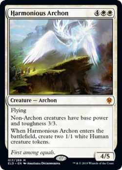 Harmonious Archon x1 -EX/NM - Throne of Eldraine- MTG - 4RCards - Image 1