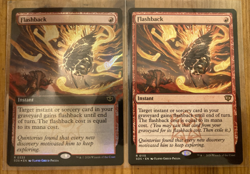 Flashback X2 (Extended Art FOIL and Regular) - Secrets of Strixhaven - Mtg - Image 1
