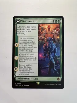 Welcome to . . . / Jurassic Park - MTG REX Universes Beyond: Jurassic World - NM - Image 1