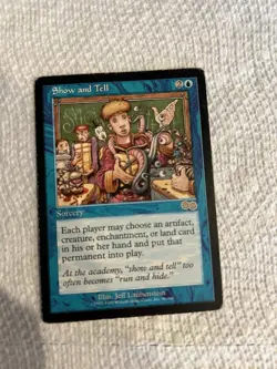 Magic: The Gathering Show and Tell Urza's Saga Rare Blue English #96 - Image 1