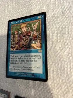 Magic: The Gathering Show and Tell Urza's Saga Rare Blue English #96 - Image 3