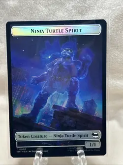 MTG Teenage Mutant Ninja Turtles Ninja Turtle Spirit/Food Double-Sided Token - Image 1