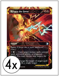 4x Return the Favor, Mystical Archive, Secrets of Strixhaven, Magic MTG NM - Image 1