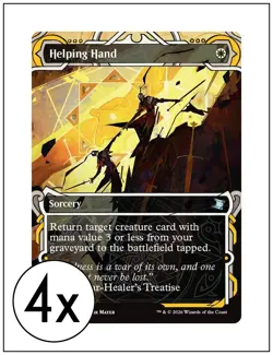 4x Helping Hand, Mystical Archive, Secrets of Strixhaven, Magic MTG NM - Image 1