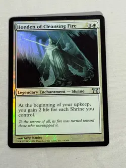 MTG FOIL Honden of Cleansing Fire Champions of Kamigawa Magic the Gathering - Image 1