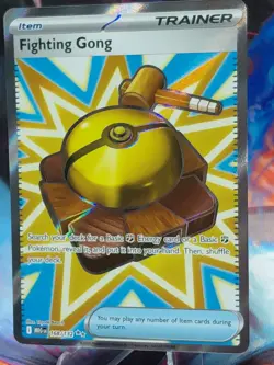 Fighting Gong 168/132 — Ultra Rare Full Art Trainer Item, Pokemon TCG MEG - Image 2