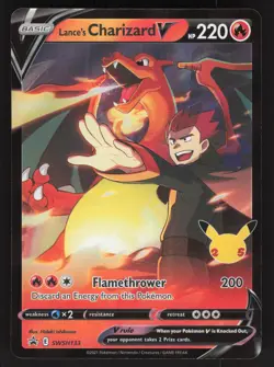 Lance's Charizard V SWSH133 Pokemon Sword & Shield Promo NM - Image 1