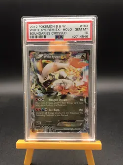 PSA 10 White Kyurem EX 103/149 Boundaries Crossed Holo Pokemon B&W 2012 Low Pop - Image 1