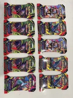 Phantasmal Flames Pokemon Sleeved Booster Packs X 10 New & Sealed - Image 1