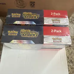 (LOT OF 2) Pokemon Surging Sparks ETB & Booster Bundle Costco 2-Pack Sealed - Image 2