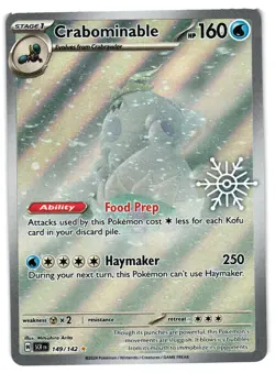 Pokemon TCG Crabominable Holiday Calendar 149/142 Holo NM - Image 1