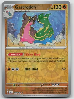 Gastrodon 107/191 Surging Sparks Pokemon Reverse Holo NM Rare - Image 1