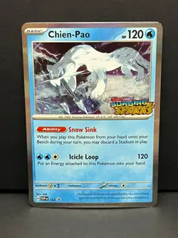 Chien-Pao (Prerelease) 152 Holo Promo Surging Sparks Promo Pokemon Near Mint - Image 1