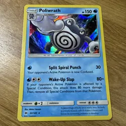 Pokemon SM Base Set Holo Poliwrath 32/149 Holo Holo Rare NM - Image 1
