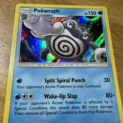 Pokemon SM Base Set Holo Poliwrath 32/149 Holo Holo Rare NM - Image 2