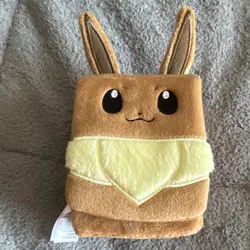 Pokemon Eevee Plush Deck Box 60ct Standard Size Brown/Yellow Vaporeon - Image 2