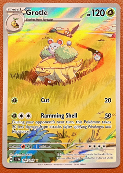 Pokemon Grotle 164/162 SV05: Temporal Forces Illustration Rare NM - Image 1