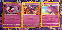 Gastly Haunter Gengar Evolution Line 066/196 2023 Trick or Trade pokemon - Image 1