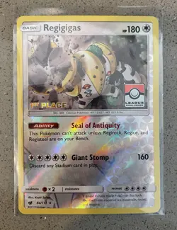 Regigigas 1st Place 84/111 Pokemon TCG League Challenge Promo - Pokemon Holofoil - Image 1