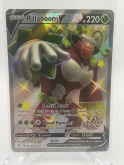 Pokemon TCG Rillaboom V Shining Fates SV105/SV122 Holo Shiny Holo Rare - Image 1