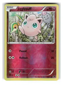 Jigglypuff 65/124 Common Fates Collide Pokemon Reverse Holo Lightly Played - Image 1