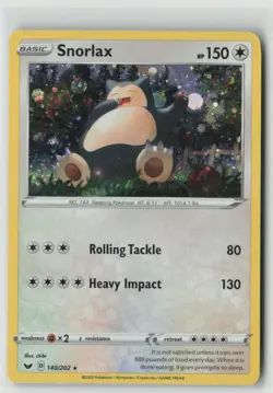 Snorlax (Cosmos Holo) 140/202 Holo Promo Blister Exclusives Pokemon MP - Image 1