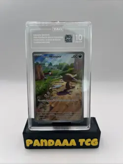Pokemon 2025 Paldean Wooper 102/094 IR Phantasmal Flames GEM MINT TAG 10 - Image 1