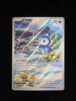 Piplup 098/094 Illustration Rare ME: Phantasmal Flames Pokemon TCG NM - Image 1