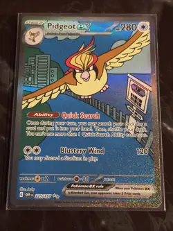 Pokemon TCG SV03: Obsidian Flames #225/197 Pidgeot ex - Image 1