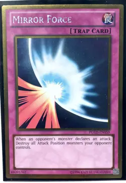 Yu-Gi-Oh! TCG Mirror Force PGLD-EN059 Gold Rare Near Mint - Image 1