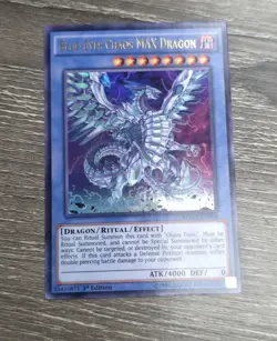 Yugioh Tcg Blue-eyes Chaos Max Dragon MVP1-EN004 Ultra Rare 1st Ed NM - Image 1