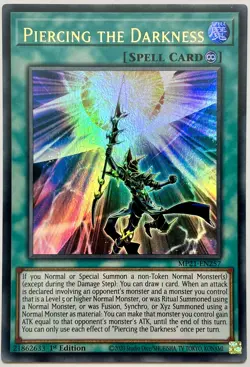 MP21-EN257 Piercing the Darkness - Ultra Rare 1st Edition Lightly Played YuGiOh - Image 1