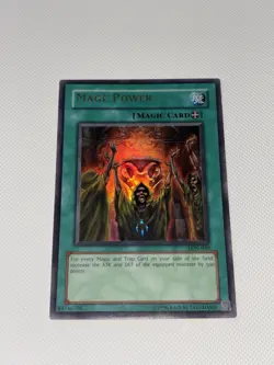 Mage Power Lon-050 Labyrinth of Nightmare Unlimited Small Name Shift Yugioh UR - Image 1