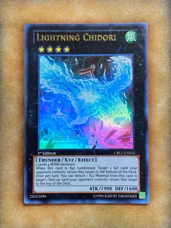 Yugioh Lightning Chidori CBLZ-EN052 Ultra Rare 1st Ed LP - Image 1
