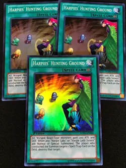 Yugioh Harpies' Hunting Grounds LCJW-EN102 1ST Super x3 (NM) - Image 1