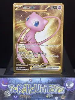 Pokemon Card Mew EX 205/165 Gold Hyper Rare Scarlet & Violet 151 Near Mint - Image 1