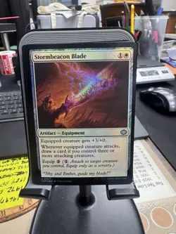 Magic The Gathering Stormbeacon Blade Foil Uncommon TDM Artifact Equipment MTG - Image 1
