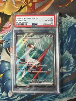 2024 Pokemon Ssp En-Surging Sparks Ultra Rare Latias Ex #220 PSA 10 - Image 1