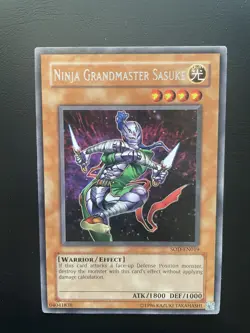 Yugioh Ninja Grandmaster Sasuke SOD-EN019 Unlimited Edition Rare MP - Image 1