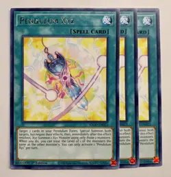 Yugioh! 3x Pendulum Xyz KICO-EN023 Rare 1st Ed NM - Image 1