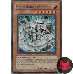 Yugioh Cyber Barrier Dragon DP04-EN002 Rare MP - Image 1
