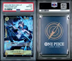 Trafalgar Law 062 One Piece Japanese PSA 10 EB03 EXTRA BOOSTER HEROINES EDITION - Image 3