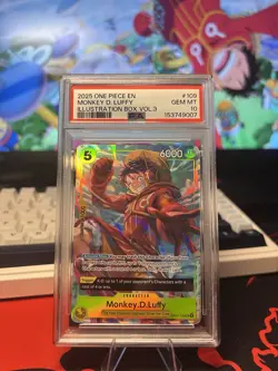 Monkey.D.Luffy (Illustration Box Vol.3) OP07-109 One Piece Promotion PSA 10 - Image 1