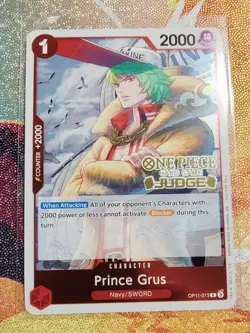Prince Grus Judge Pack Vol. 7 One Piece Promo Card OP11-013 - Image 1