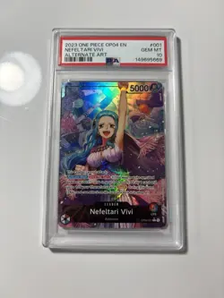 PSA 10 Gem Mint Vivi AA Leader OP04-001 One Piece Card 2023 English - Image 1